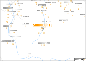 map of San Vicente