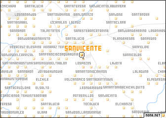 map of San Vicente