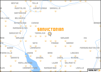 map of San Victorián