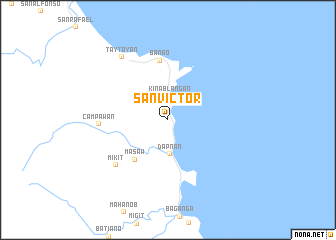 map of San Victor