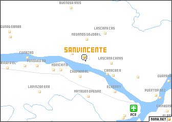 map of San Vincente