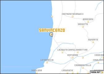 map of San Vincenzo