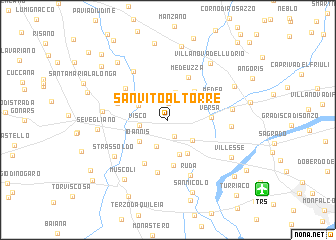 map of San Vito al Torre
