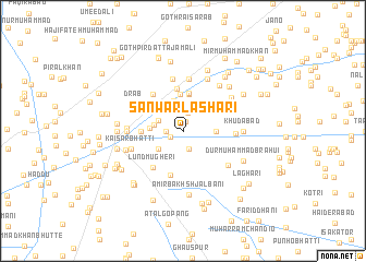 map of Sānwar Lashāri