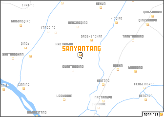 map of Sanyantang