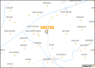 map of Sanzao