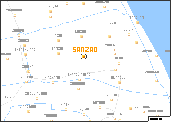 map of Sanzao