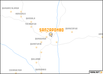 map of Sanza Pombo