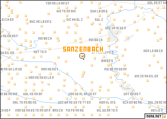 map of Sanzenbach