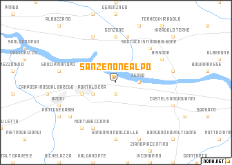 map of San Zenone al Po