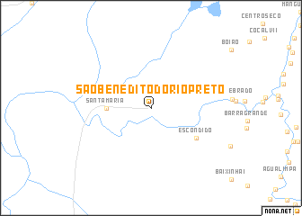 map of São Benedito do Rio Prêto