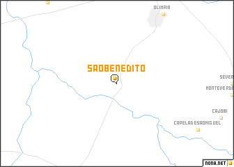 map of São Benedito