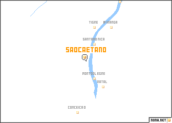 map of São Caetano