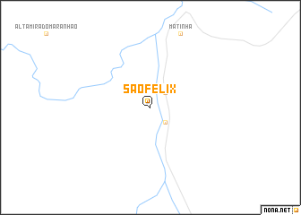 map of São Félix