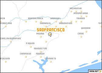 map of São Francisco