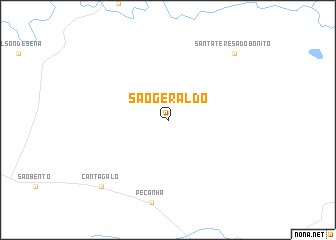 map of São Geraldo