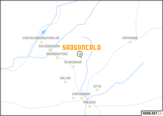 map of São Gonçalo