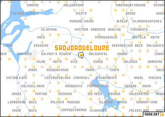 map of São João de Loure