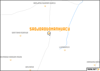map of São João do Manhuaçu