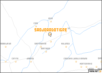 map of São Joao do Tigre