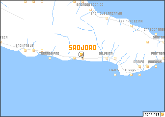 map of São João