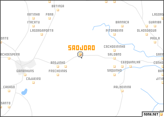 map of São João