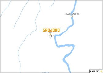 map of São João