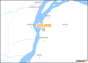 map of São João