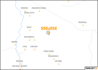 map of São José