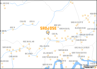 map of São José