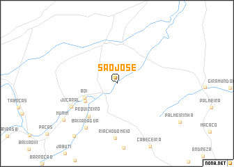 map of São José