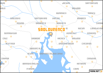 map of São Lourenço