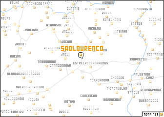 map of São Lourenço