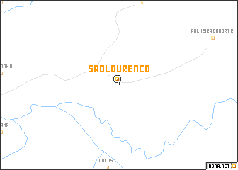 map of São Lourenço