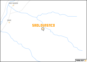 map of São Lourenço