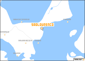 map of São Lourenço