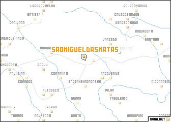 map of São Miguel das Matas