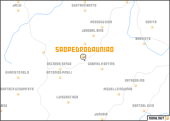 map of São Pedro da União