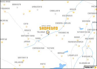 map of São Pedro