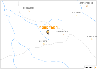 map of São Pedro