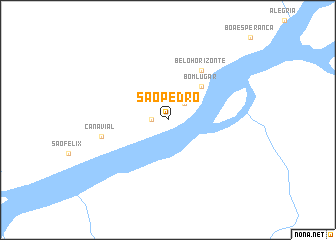 map of São Pedro