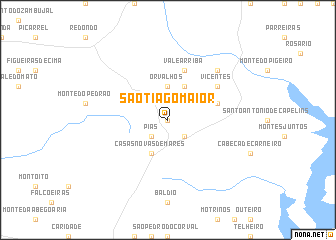 map of São Tiago Maior