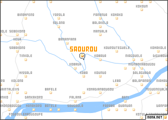 map of Saourou