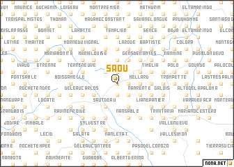 map of Saou