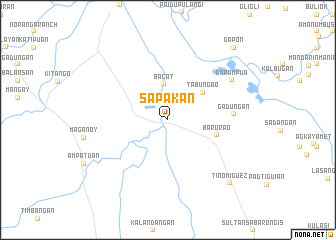 map of Sapakan