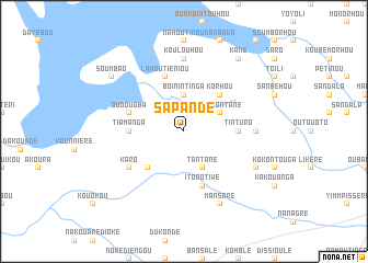 map of Sapandé