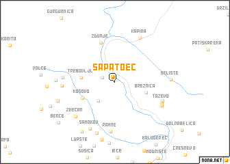 map of Sapatoec