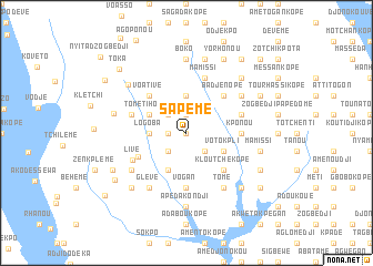 map of Sapémé