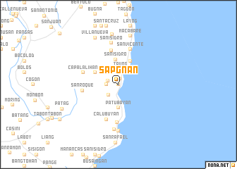 map of Sapgnan