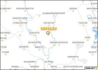 map of Sapogov